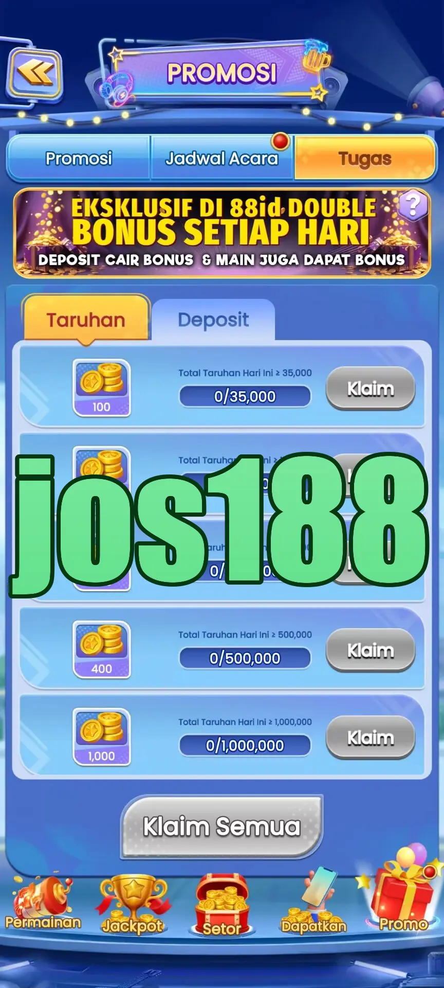 jos188 Tangkapan Layar - APK Resmi